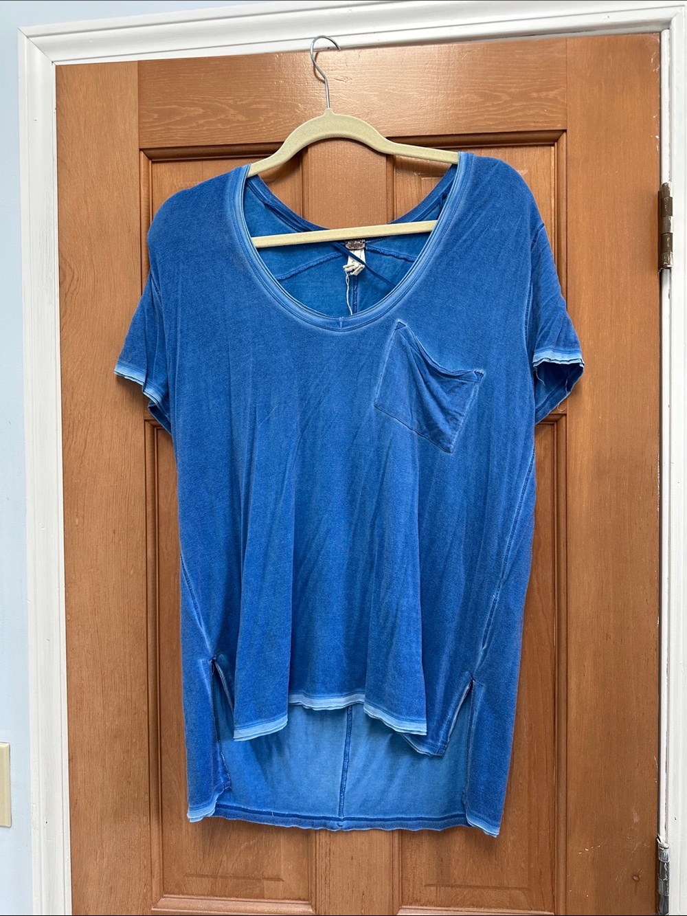 We The Free - Washed Blue Pocket Short Sleeve Tee